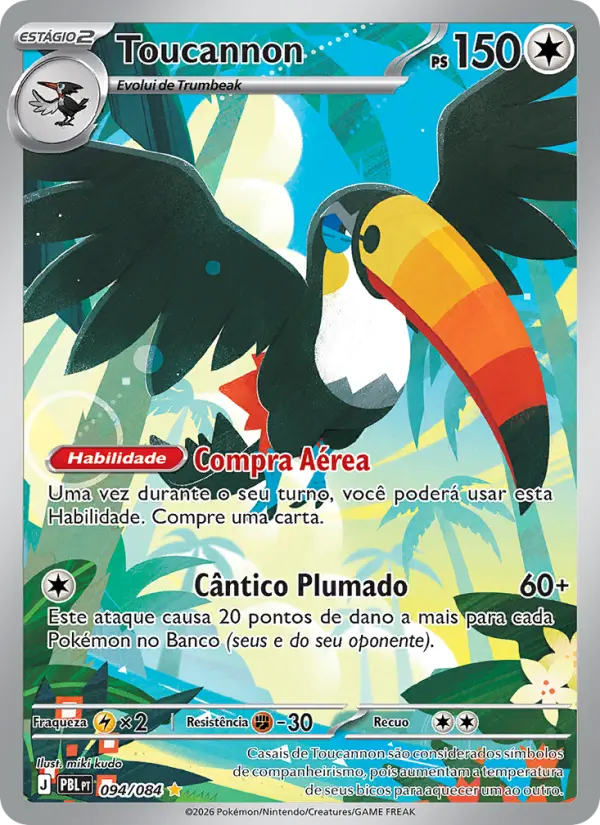 Carta Toucannon, nº 094 de Escuridão Absoluta