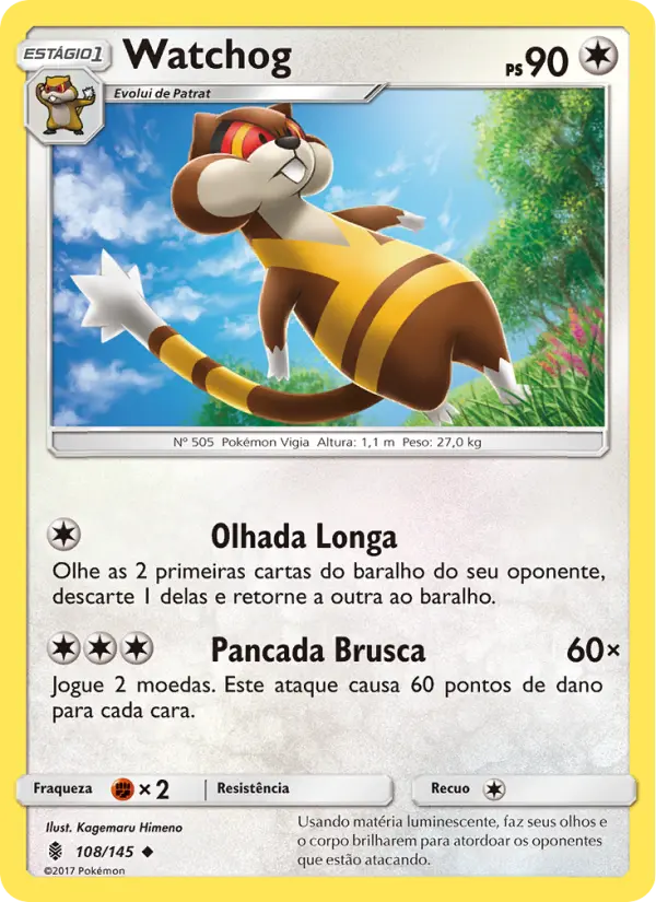 Carta Watchog, nº 108 de Guardiões Ascendentes