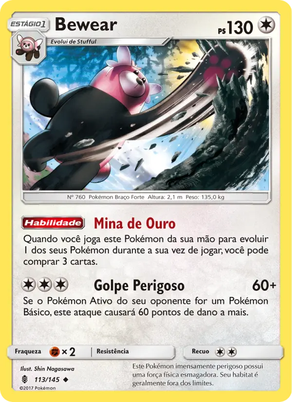 Carta Bewear, nº 113 de Guardiões Ascendentes