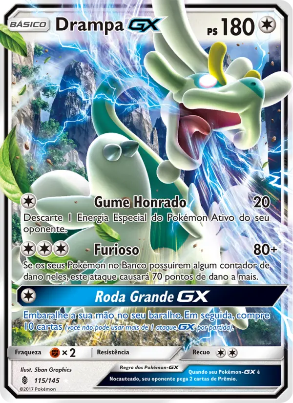 Carta Drampa GX, nº 115 de Guardiões Ascendentes