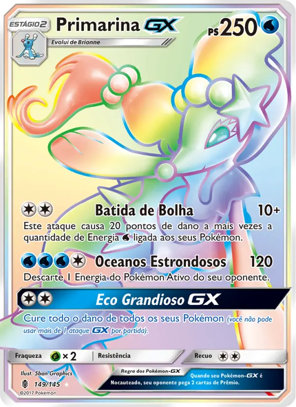 Carta Primarina GX, nº 149 de Guardiões Ascendentes