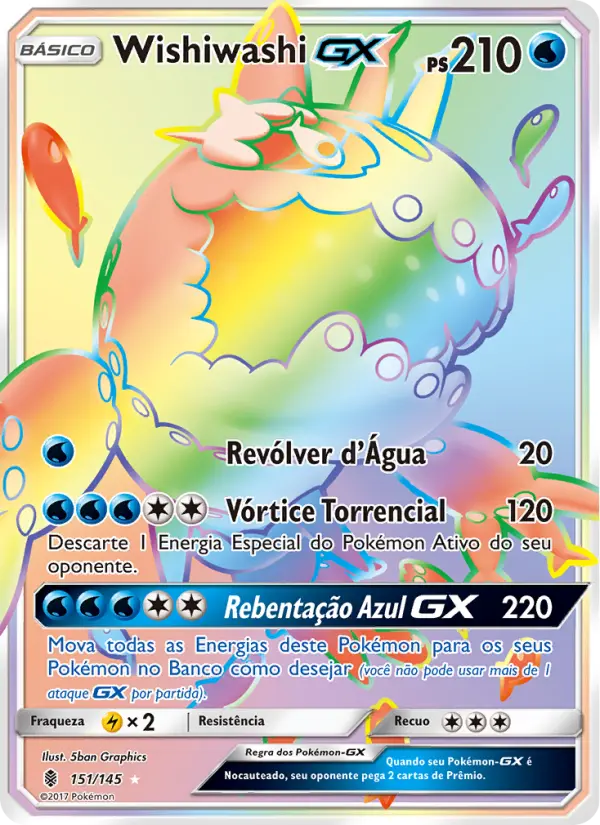 Carta Wishiwashi GX, nº 151 de Guardiões Ascendentes