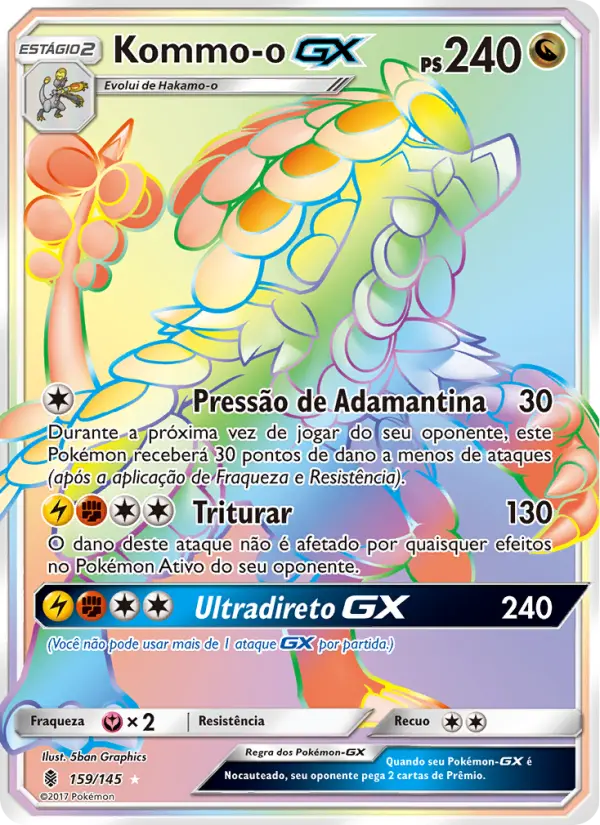 Carta Kommo-o GX, nº 159 de Guardiões Ascendentes