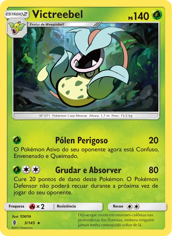 Carta Victreebel, nº 3 de Guardiões Ascendentes