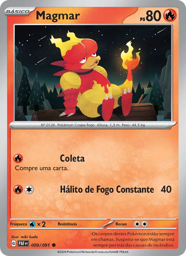 Carta Magmar, nº 009 de Destinos de Paldea