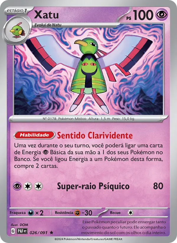 Carta Xatu, nº 026 de Destinos de Paldea