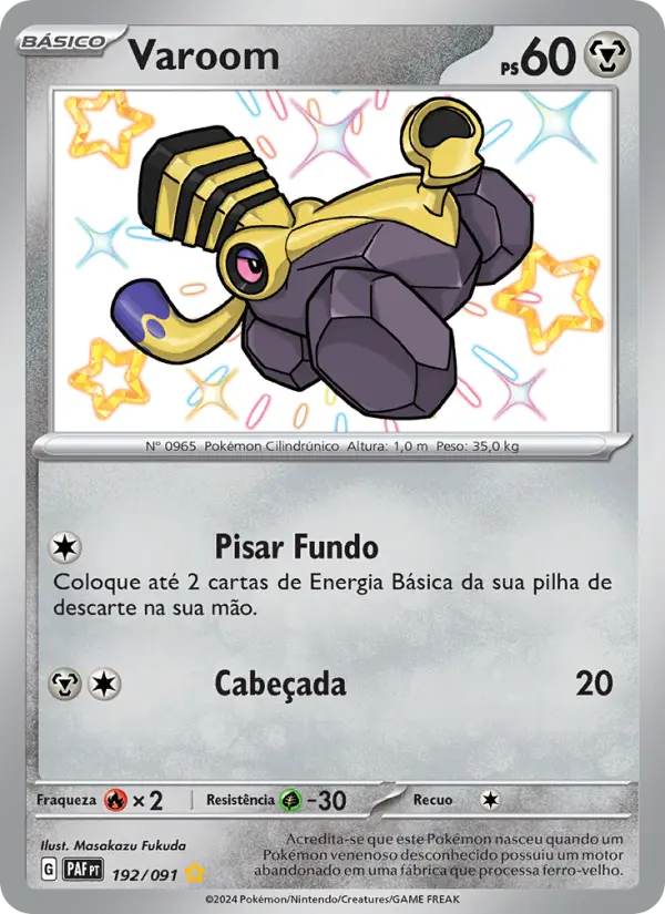 Carta Varoom, nº 192 de Destinos de Paldea