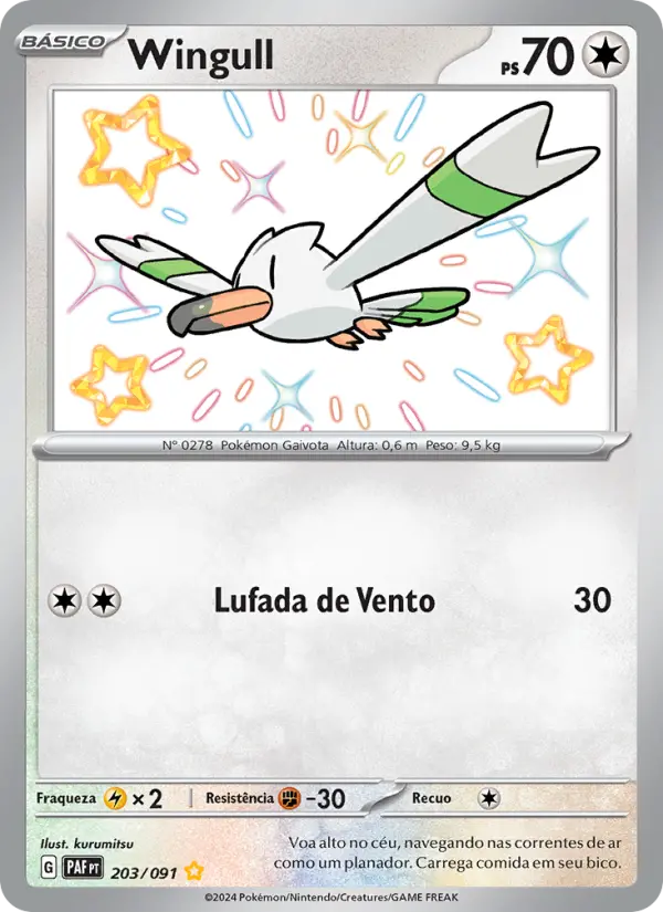 Carta Wingull, nº 203 de Destinos de Paldea