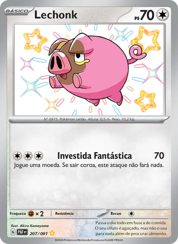 Carta Lechonk, nº 207 de Destinos de Paldea