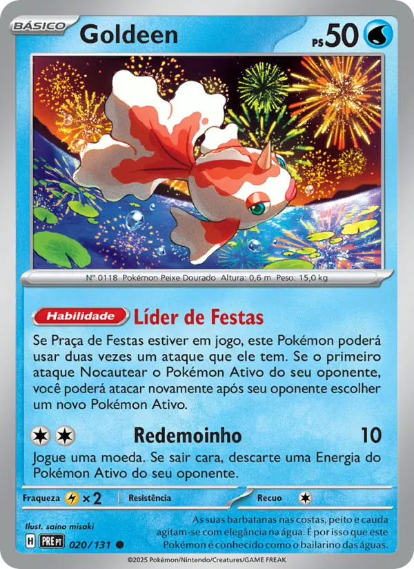 Carta Goldeen, nº 020 de Evoluções Prismáticas