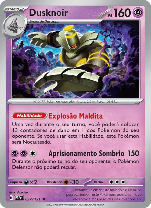 Carta Dusknoir, nº 037 de Evoluções Prismáticas