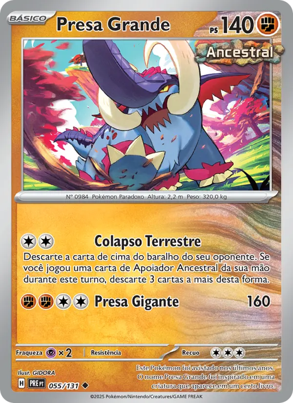 Carta Presa Grande, nº 055 de Evoluções Prismáticas