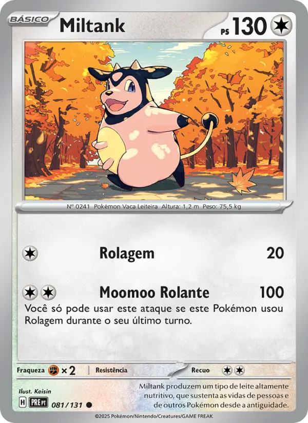 Carta Miltank, nº 081 de Evoluções Prismáticas