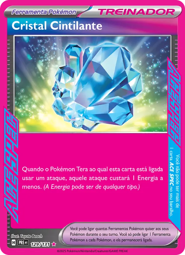 Carta Cristal Cintilante, nº 129 de Evoluções Prismáticas