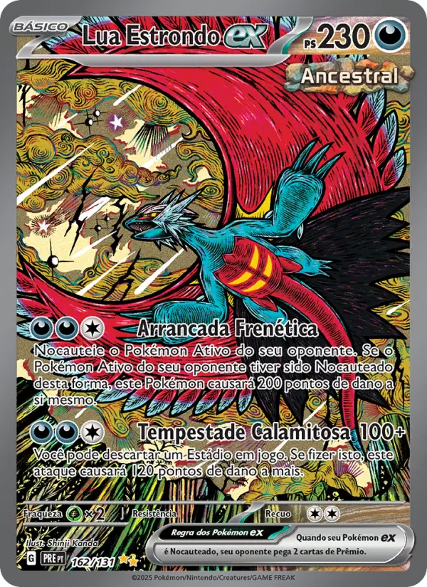 Carta Lua Estrondo ex, nº 162 de Evoluções Prismáticas