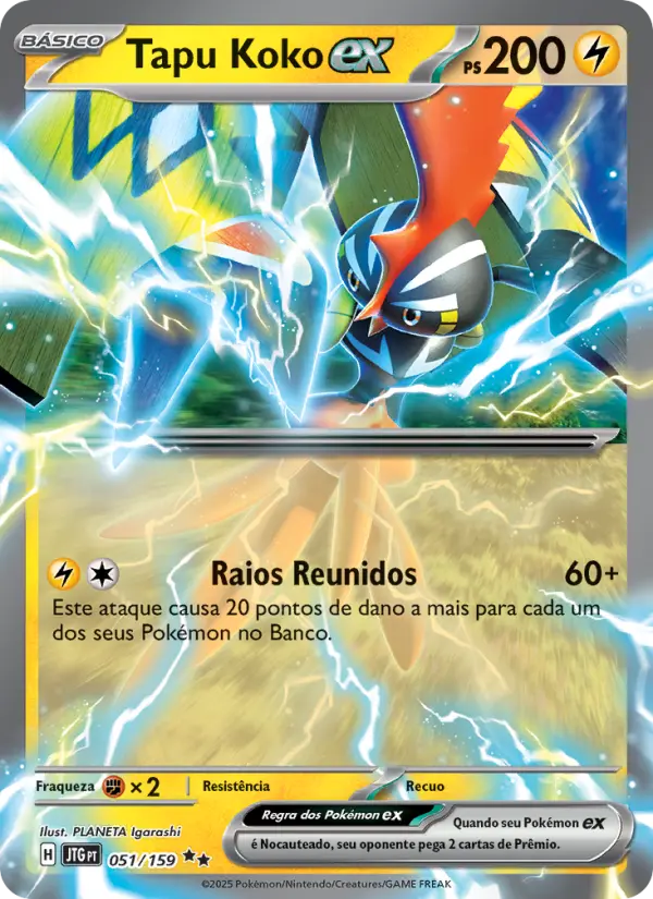 Carta Tapu Koko ex, nº 051 de Escalete e Violeta 9 - Amigos de Jornada