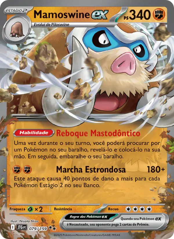 Carta Mamoswine ex, nº 079 de Escalete e Violeta 9 - Amigos de Jornada