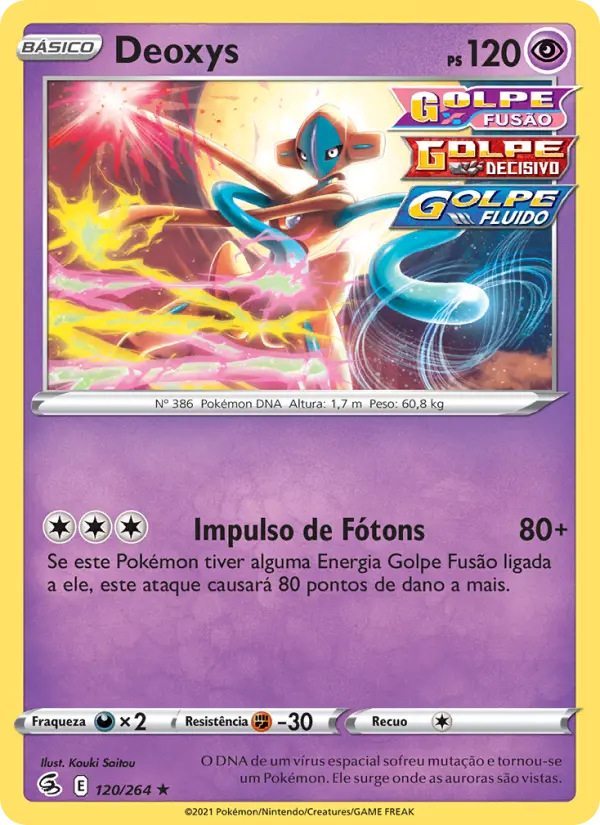 Carta Deoxys, nº 120 de Golpe Fusão