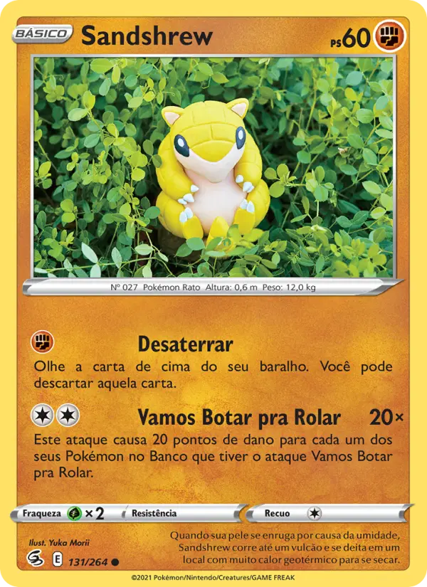 Carta Sandshrew, nº 131 de Golpe Fusão