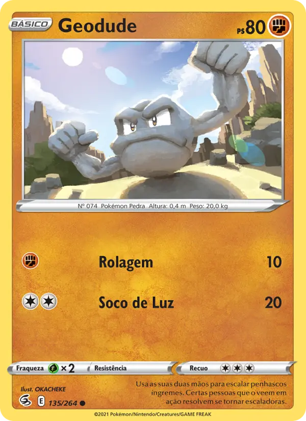 Carta Geodude, nº 135 de Golpe Fusão