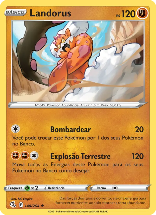 Carta Landorus, nº 148 de Golpe Fusão