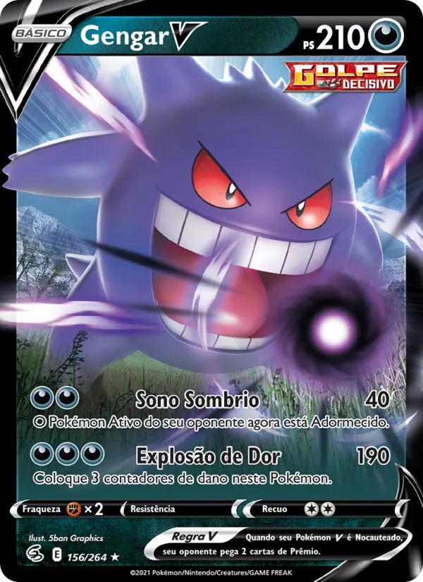 Carta Gengar V, nº 156 de Golpe Fusão