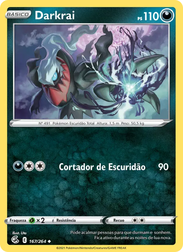 Carta Darkrai, nº 167 de Golpe Fusão