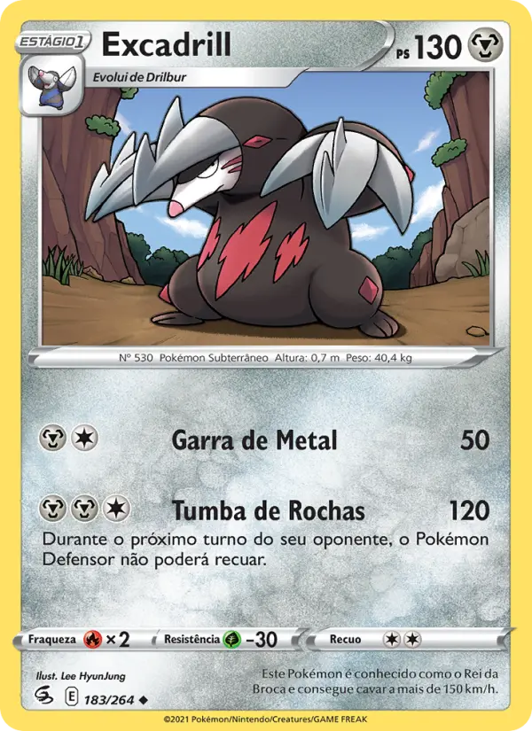 Carta Excadrill, nº 183 de Golpe Fusão