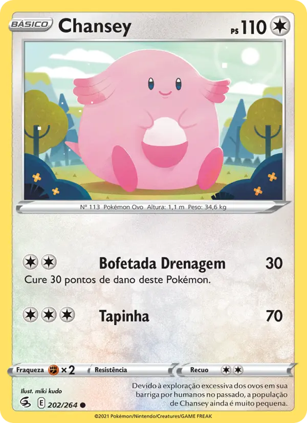 Carta Chansey, nº 202 de Golpe Fusão