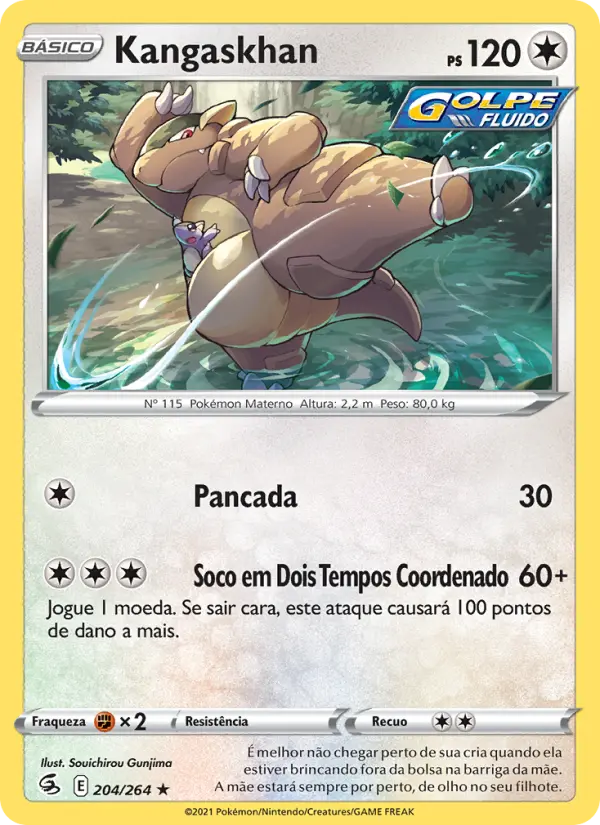 Carta Kangaskhan, nº 204 de Golpe Fusão