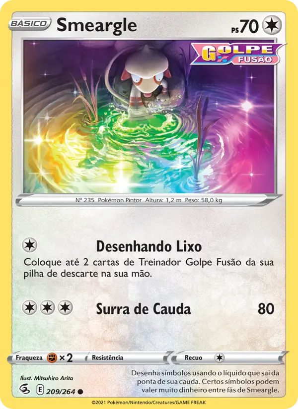 Carta Smeargle, nº 209 de Golpe Fusão