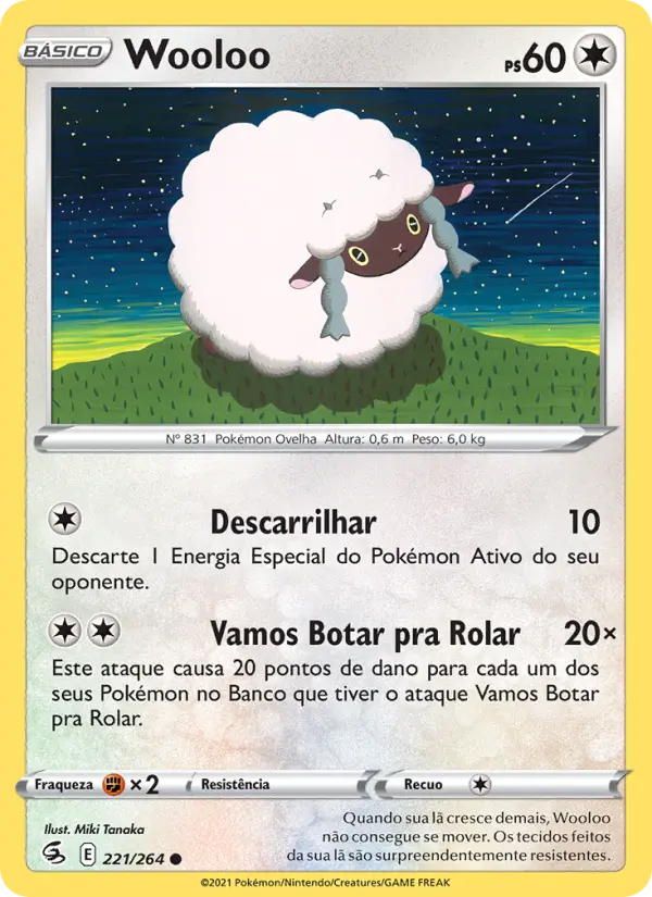 Carta Wooloo, nº 221 de Golpe Fusão