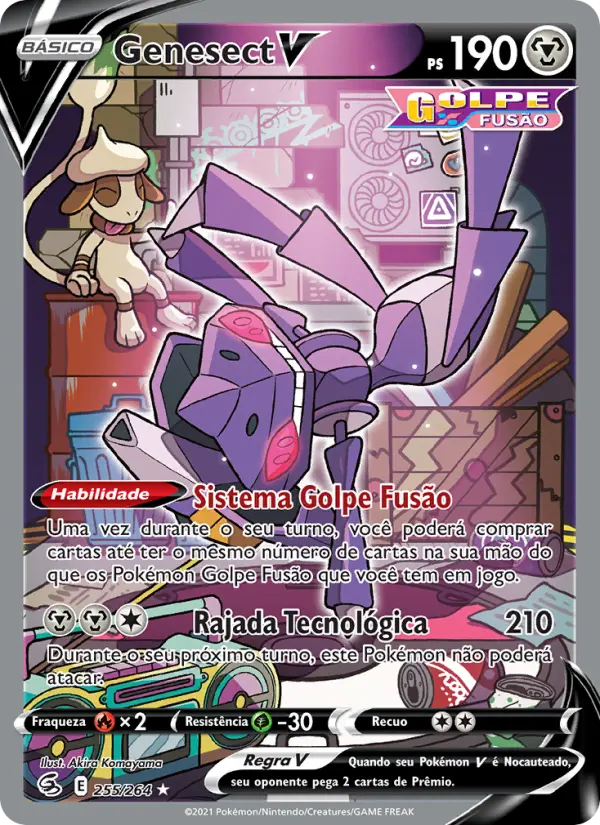 Carta Genesect V, nº 255 de Golpe Fusão