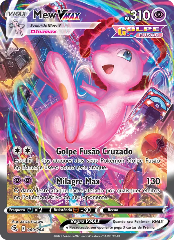 Carta Mew VMAX, nº 269 de Golpe Fusão