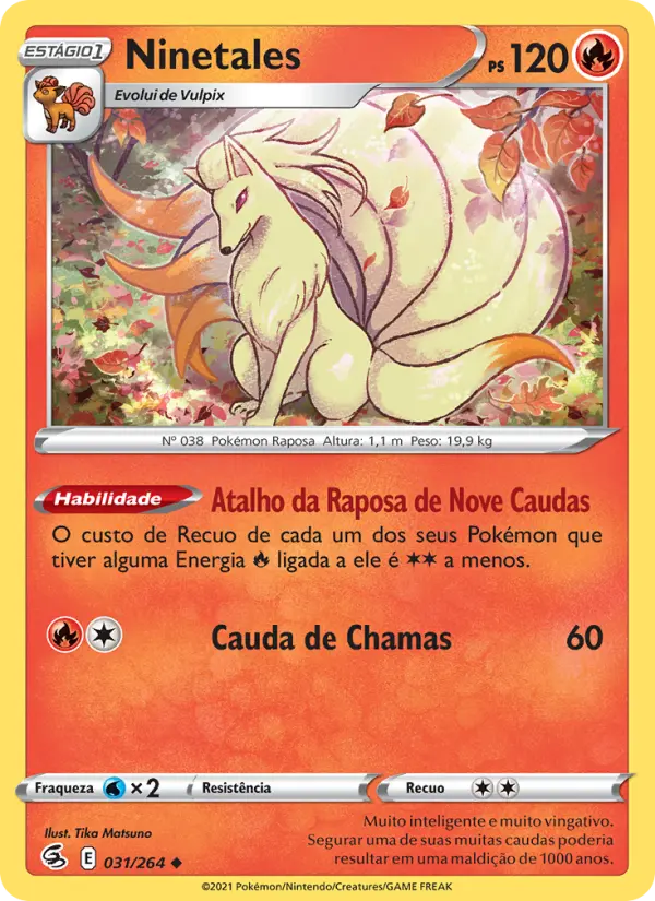Carta Ninetales, nº 31 de Golpe Fusão