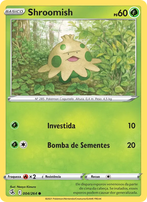 Carta Shroomish, nº 4 de Golpe Fusão