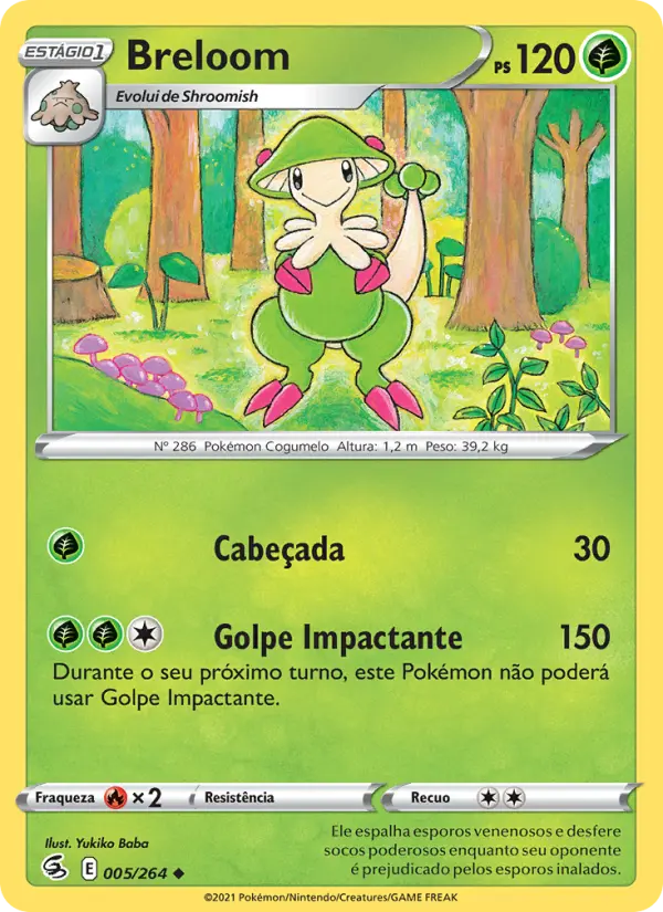 Carta Breloom, nº 5 de Golpe Fusão
