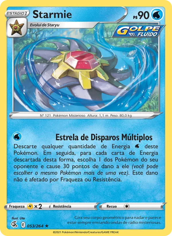 Carta Starmie, nº 53 de Golpe Fusão