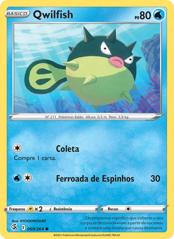 Carta Qwilfish, nº 60 de Golpe Fusão