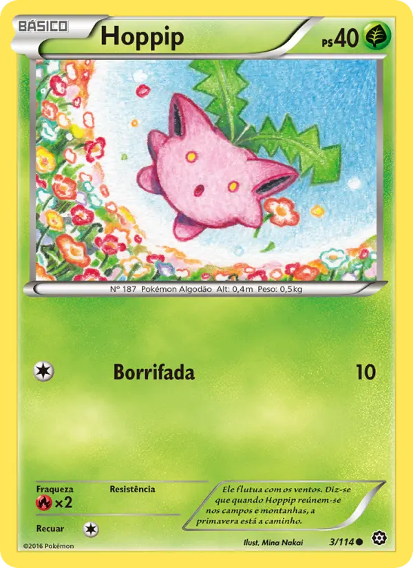 Carta Hoppip, nº 3 de Cerco de Vapor