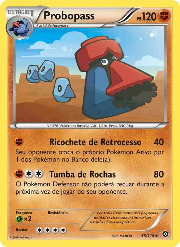 Carta Probopass, nº 55 de Cerco de Vapor