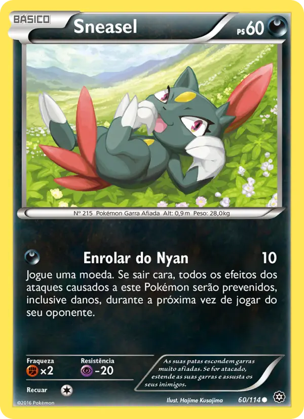 Carta Sneasel, nº 60 de Cerco de Vapor