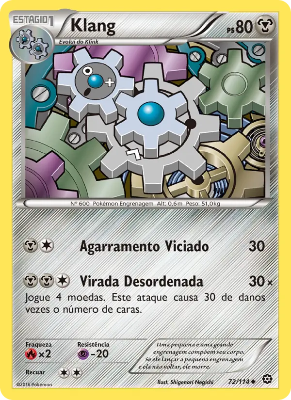 Carta Klang, nº 72 de Cerco de Vapor