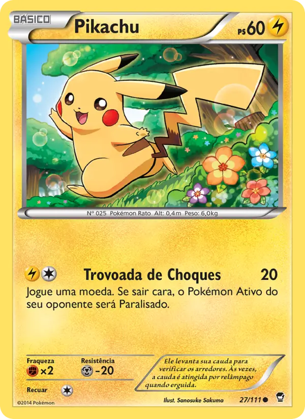 Carta Pikachu, nº 27 de Punhos Furiosos