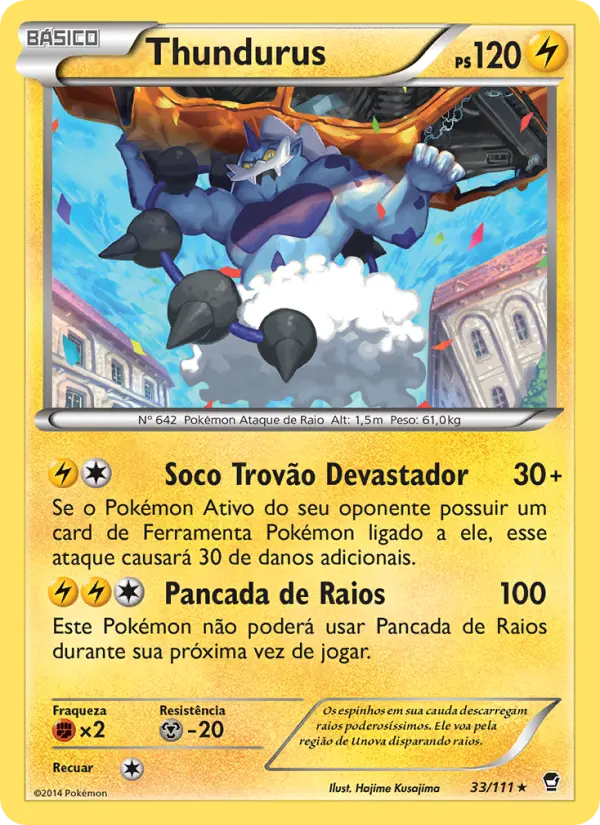 Carta Thundurus, nº 33 de Punhos Furiosos