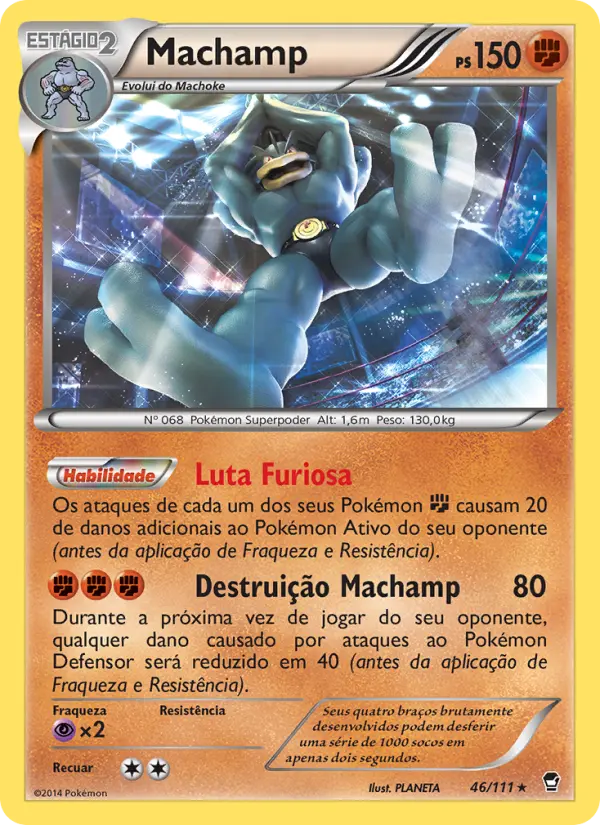 Carta Machamp, nº 46 de Punhos Furiosos