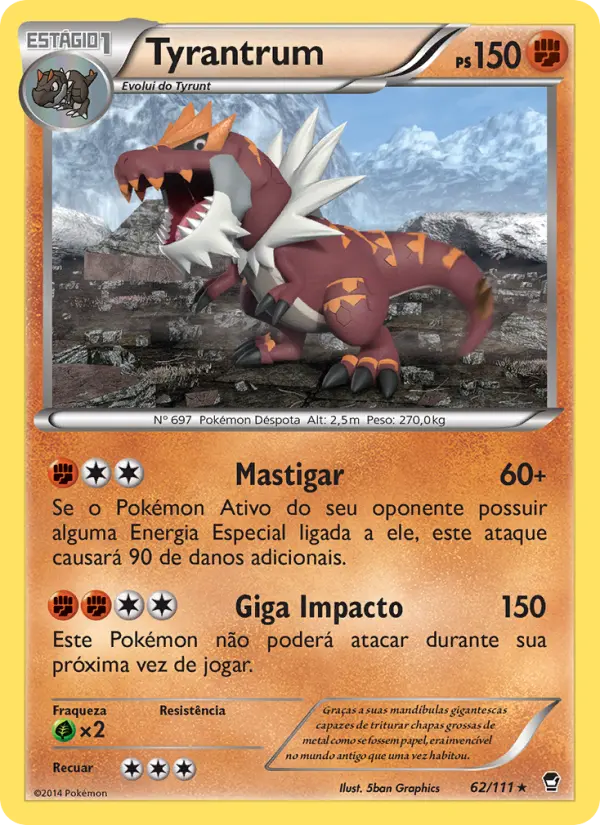 Carta Tyrantrum, nº 62 de Punhos Furiosos