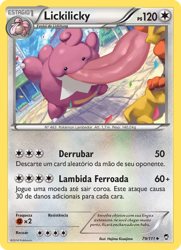 Carta Lickilicky, nº 79 de Punhos Furiosos