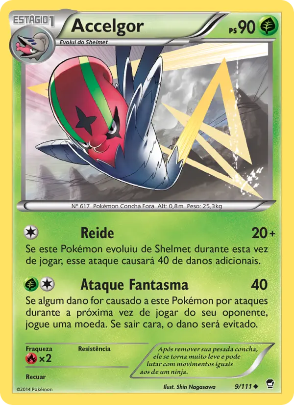 Carta Accelgor, nº 9 de Punhos Furiosos